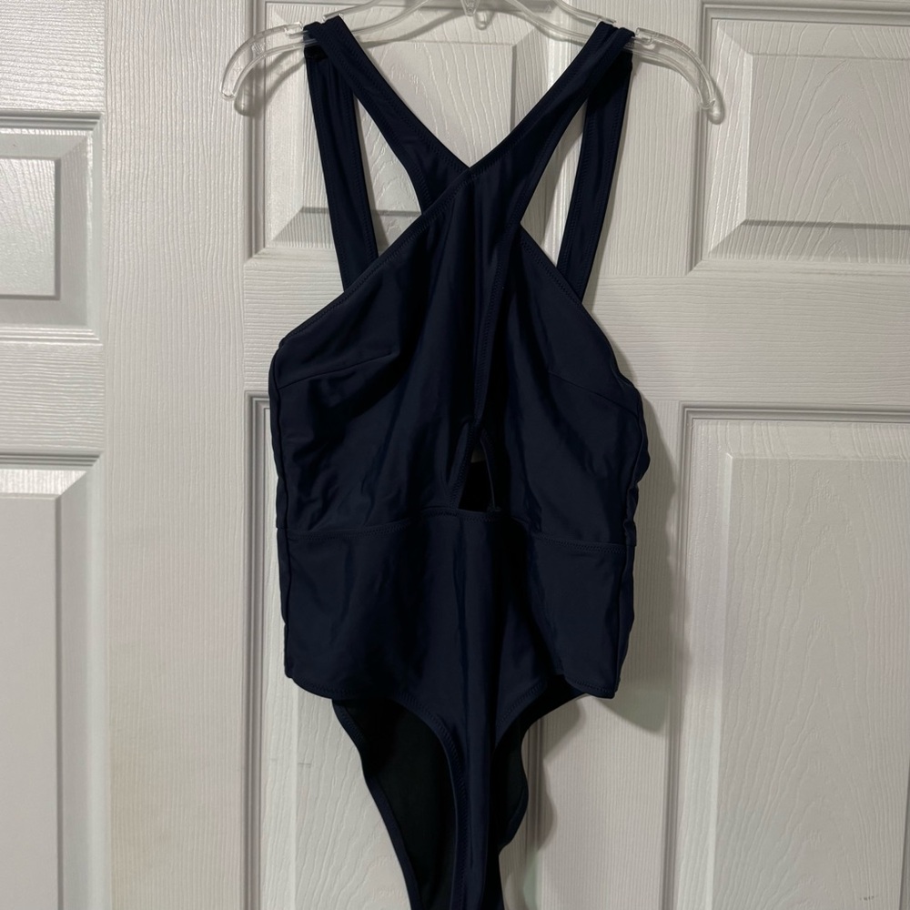Cupshe Navy One Piece Swimsuit